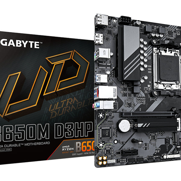 B650M D3HP Placa base - AMD Ryzen serie 9000  VRM de 5+2+2 fases  hasta 7600 MHz DDR5 (OC)  2xPCIe 4.0 M.2  LAN 2 5 GbE  USB 3.2 Gen 1