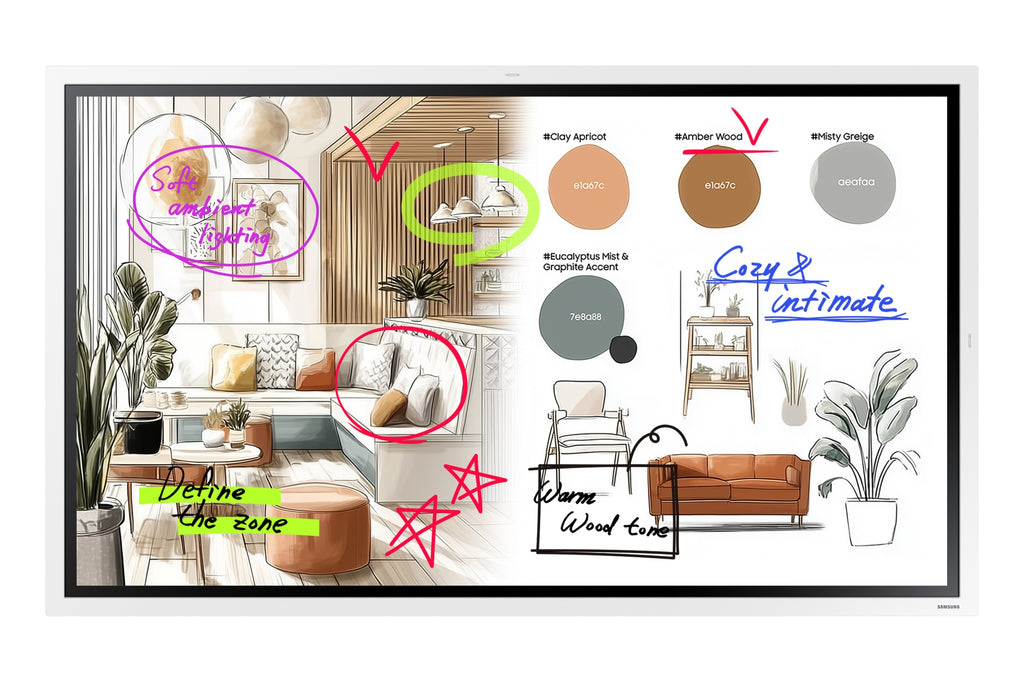 WM55FX pizarra blanca interactiva 139 7 cm (55") 3840 x 2160 Pixeles Pantalla tctil Gris  Blanco HDMI