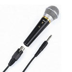 Micrfono dinmico con una conexin de 6 3mm y un cabe de 3m  Color negro