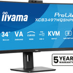 ProLite XCB3497WQSNPH-B1 pantalla para PC 86 4 cm (34") 3440 x 1440 Pixeles UltraWide Quad HD LED Negro