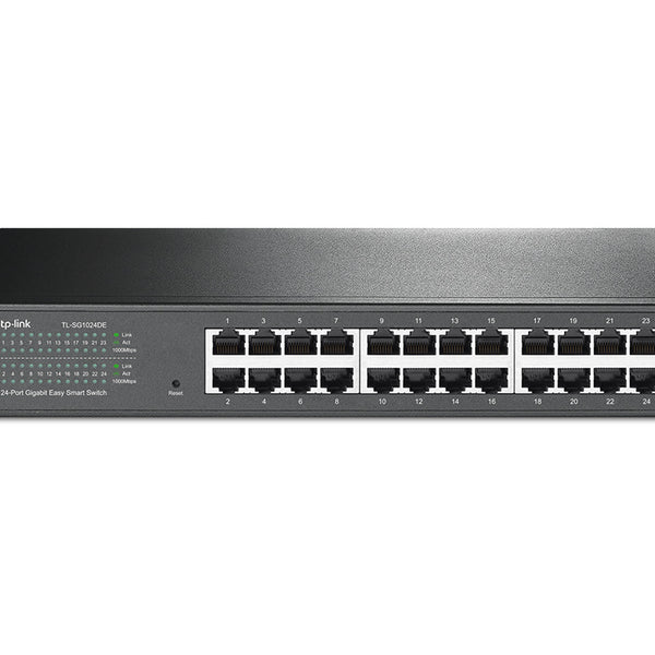 TL-SG1024DE Gestionado L2 Gigabit Ethernet (10/100/1000) 1U Negro