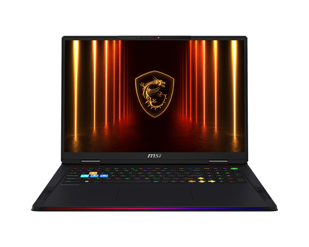 Raider 18 HX AI A2XWJG-459ES Intel Core Ultra 9 285HX Porttil 45 7 cm (18") UHD+ 64 GB DDR5-SDRAM 2 TB SSD NVIDIA GeForce RTX 5090 Wi-Fi 7 (802.11be) Windows 11 Home Negro
