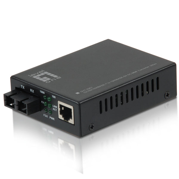 GVT-2001 convertidor de medio 1000 Mbit/s 850 nm Multimodo Negro