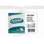 BOBINA DE PAPEL MECHA AMOOS 2 CAPAS 350M - Pack de 2 unidades