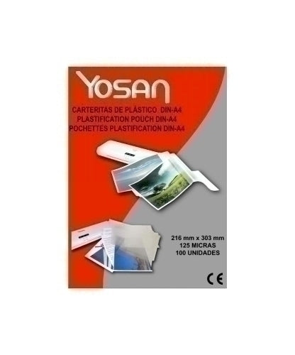 FUNDA PLASTIF. YOSAN A4 125 P/100