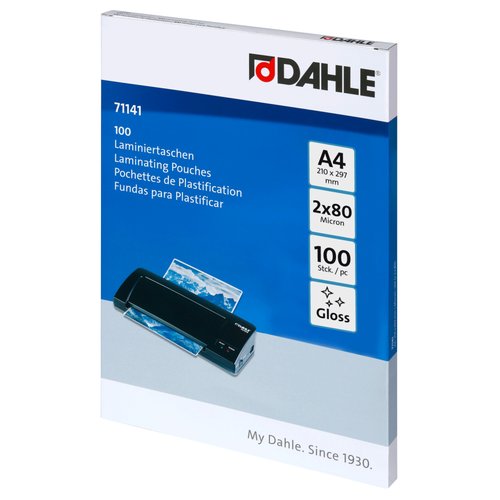 FUNDA PLASTIF. DAHLE  A4 80 P/100