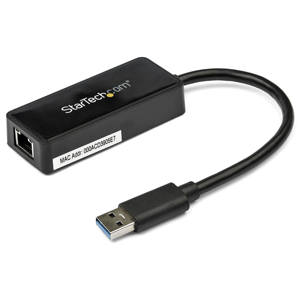 Adaptador de Red Ethernet USB 3.0 - Adaptador NIC con Soporte para USB - USB a RJ45 - con Puerto USB de Paso
