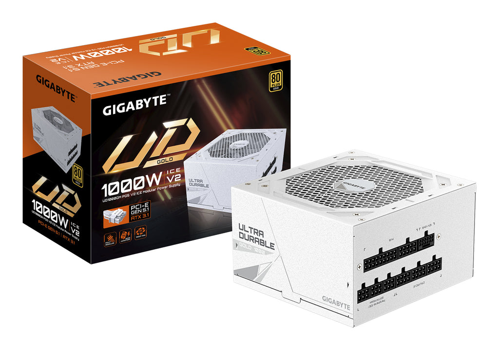 UD1000GM PG5 V2 ICE Fuente de Alimentacin  PCIe Gen 5.1  80 PLUS Gold  Diseo completamente modular  Ventilador de 120 mm  Compatible con ATX 3.1  Enchufe EU