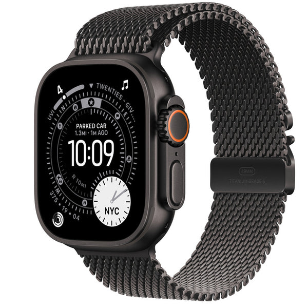 Apple Watch Ultra 3 GPS + Cellular 49mm Titanio Negro con Correa Milanese Loop en Titanio Negro - Talla L
