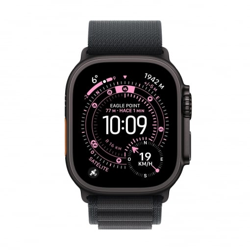 Apple Watch Ultra 3 GPS + Cellular 49mm Titanio Negro con Correa Alpine Loop Negra - Talla S