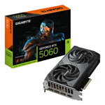 GeForce RTX 5060 WINDFORCE OC 8G Tarjeta Grfica - 8GB GDDR7  128bit  PCI-E 5.0  2512 MHz Frecuencia del ncleo  3 x DisplayPort  1 x HDMI  GV-N5060WF2OC-8GD