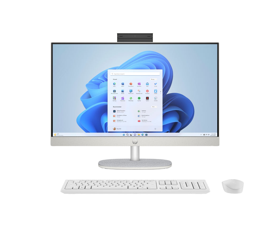 23.8 inch All-in-One 24-cr0174ns PC Intel Core i5 i5-1335U 60 5 cm (23.8") 1920 x 1080 Pixeles 16 GB DDR4-SDRAM 512 GB SSD Windows 11 Home Wi-Fi 6 (802.11ax) Blanco