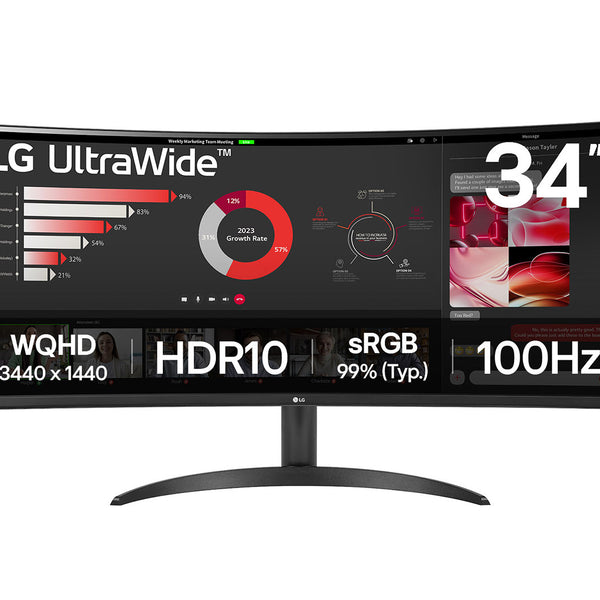 34WR50QK-B pantalla para PC 86 4 cm (34") 3440 x 1440 Pixeles Wide Quad HD Negro