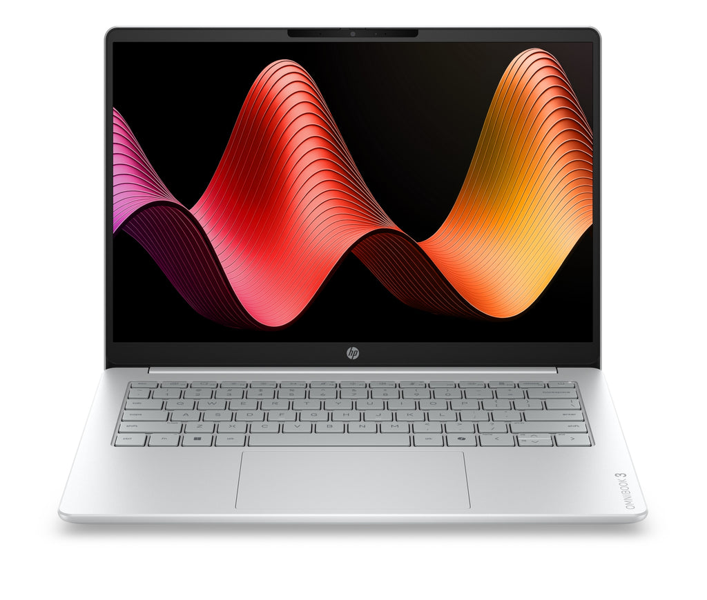 OmniBook 3 Laptop AI 14-ht0016nsx Intel Core Ultra 5 225U Porttil 35 6 cm (14") 2K 8 GB DDR5-SDRAM 512 GB SSD Wi-Fi 6 (802.11ax) FreeDOS AI PC Gris  Plata