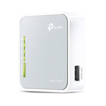 TL-MR3020 router inalmbrico Ethernet rpido Banda nica (2 4 GHz) 4G Plata  Blanco
