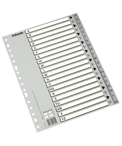 INDICE ESSELTE PP ALF.A4 20 ps. - Pack de 36 unidades