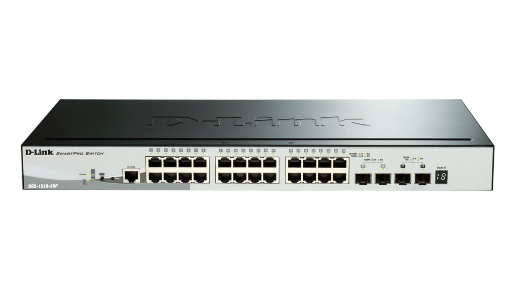 DGS-1510-28P switch Gestionado L3 Gigabit Ethernet (10/100/1000) Energa sobre Ethernet (PoE) Negro