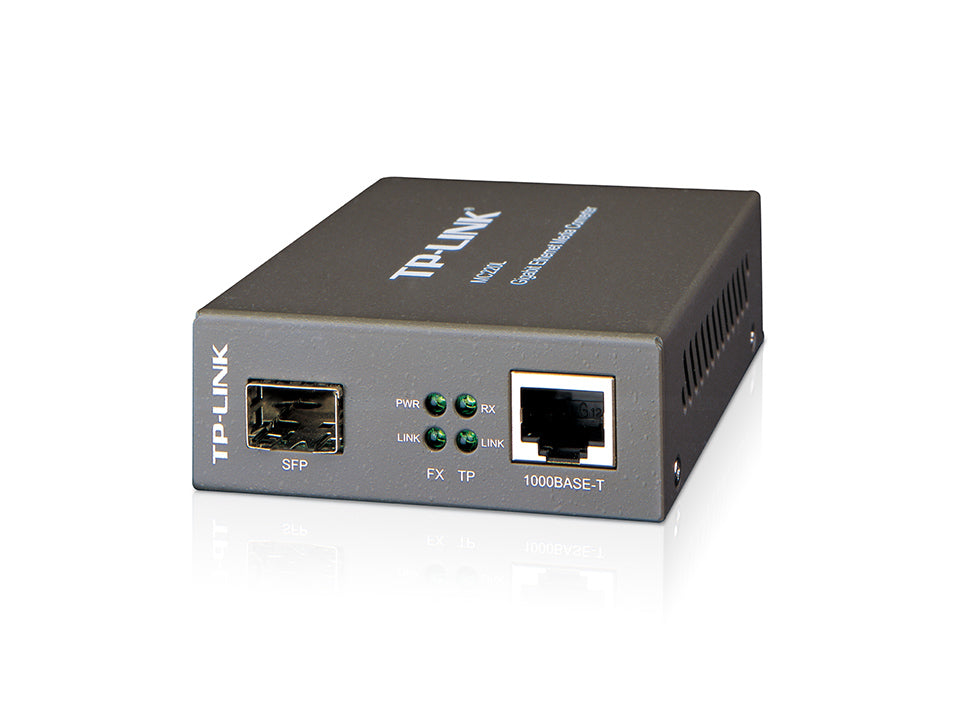 MC220L convertidor de medio 1000 Mbit/s Multimodo  Monomodo Negro