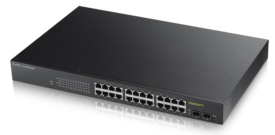 GS1900-24HP Gestionado L2 Gigabit Ethernet (10/100/1000) Energa sobre Ethernet (PoE) Negro