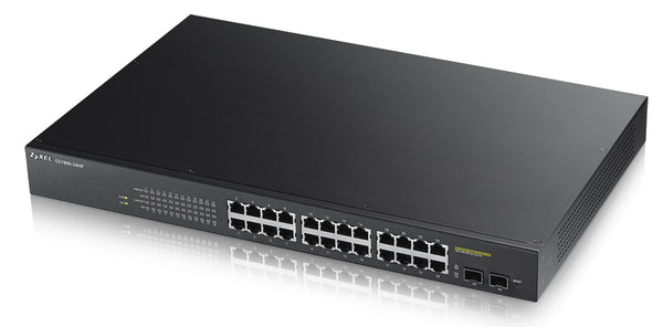 GS1900-24HP Gestionado L2 Gigabit Ethernet (10/100/1000) Energa sobre Ethernet (PoE) Negro