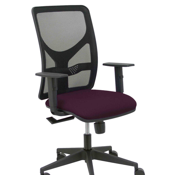 Silla Motilla malla negra asiento bali morado brazo regu