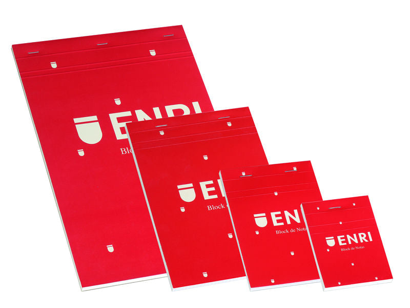 Bloc Grapado Tapa Blanda A5 80 Hojas Liso Rojo 100102716