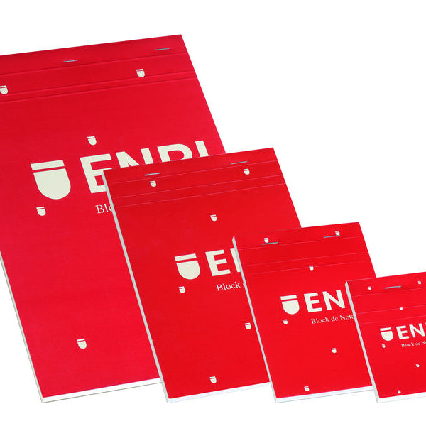 Bloc Grapado Tapa Blanda A5 80 Hojas Liso Rojo 100102716