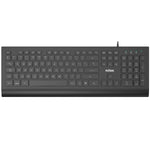 TECLADO CON CABLE  NEGRO  ESPAOL