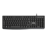 TECLADO CON CABLE  NEGRO  ESPAOL