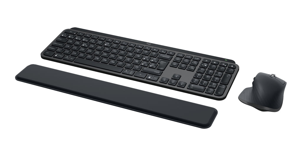 MX Keys S Combo teclado Ratn incluido Oficina Bluetooth QWERTY Espaol Grafito