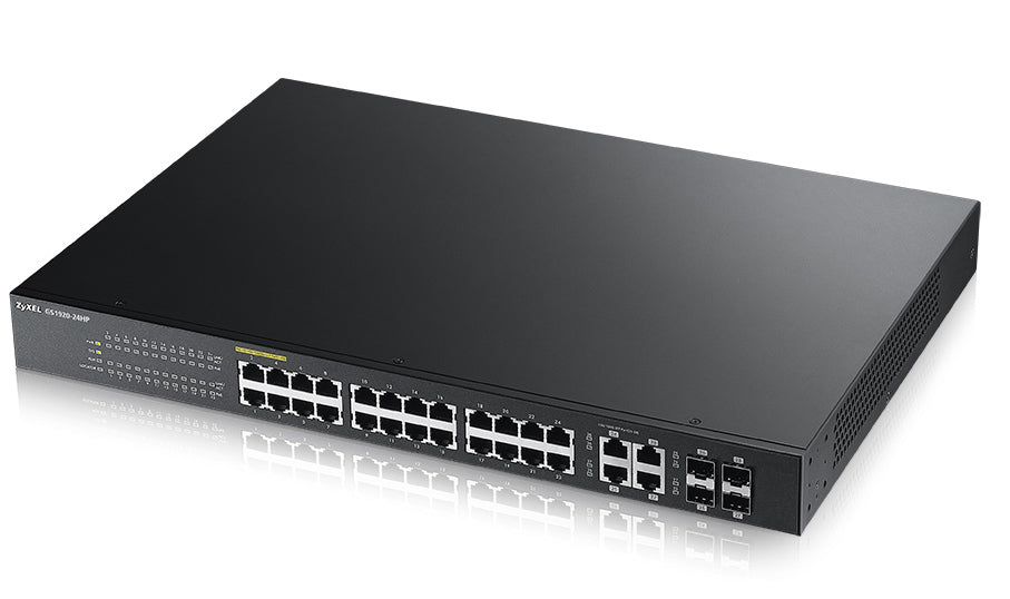 GS1920-24HP Gestionado L2 Gigabit Ethernet (10/100/1000) Energa sobre Ethernet (PoE) Negro