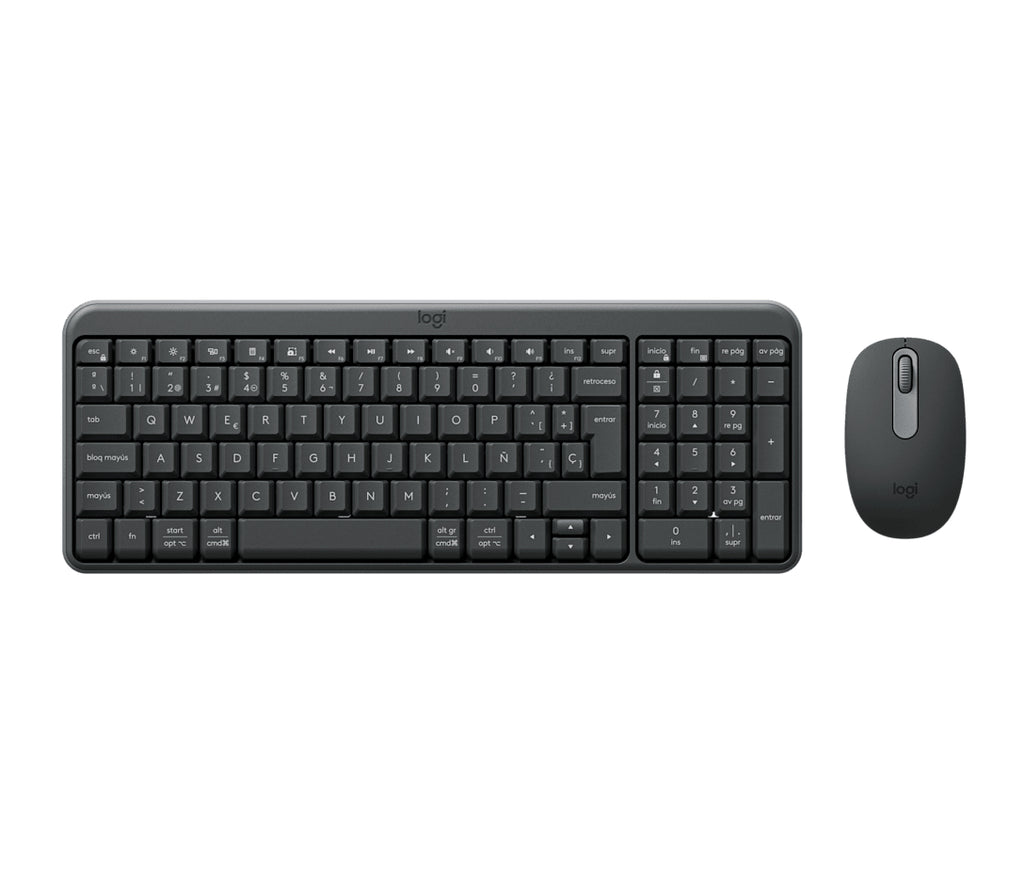 MK250 Combo teclado Ratn incluido Universal RF Wireless + Bluetooth QWERTY Espaol Grafito