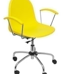 SILLA PIQUERAS VES GIRATORIA PVC AMARILL