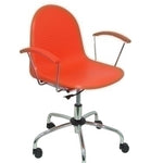 SILLA PIQUERAS VES GIRATORIA PVC NARANJA