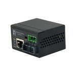 IEC-4301 convertidor de medio 100 Mbit/s Monomodo Negro