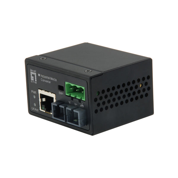 IEC-4301 convertidor de medio 100 Mbit/s Monomodo Negro