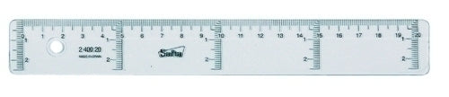 REGLA CRISTAL SAFTA 20 CENTIMETROS