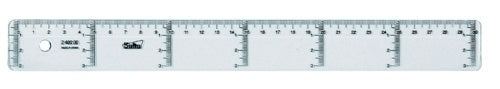 REGLA CRISTAL SAFTA 30 CENTIMETROS