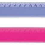 REGLA CRISTAL SAFTA 17 CENTIMETROS SURTI
