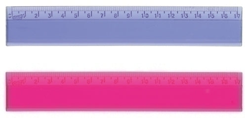 REGLA CRISTAL SAFTA 17 CENTIMETROS SURTI