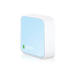 TL-WR802N router inalmbrico Ethernet rpido Banda nica (2 4 GHz) Azul  Blanco