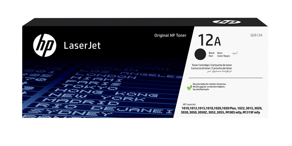 Cartucho de tner original LaserJet 12A negro