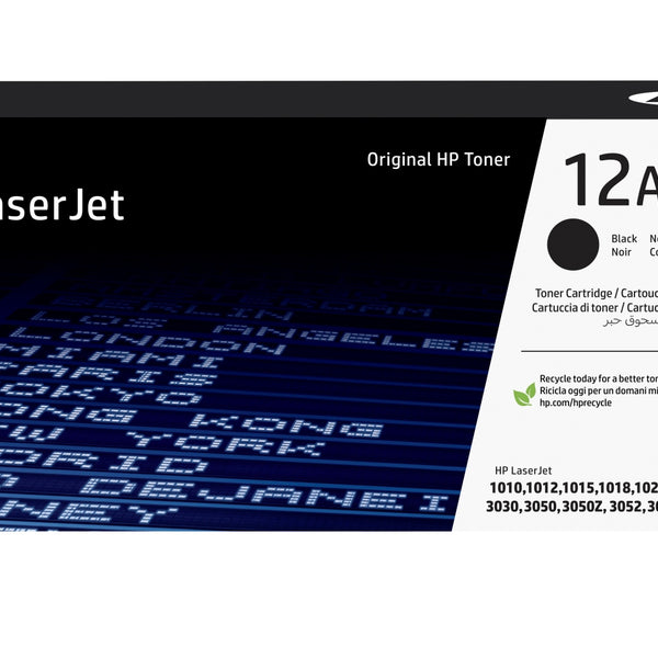 Cartucho de tner original LaserJet 12A negro