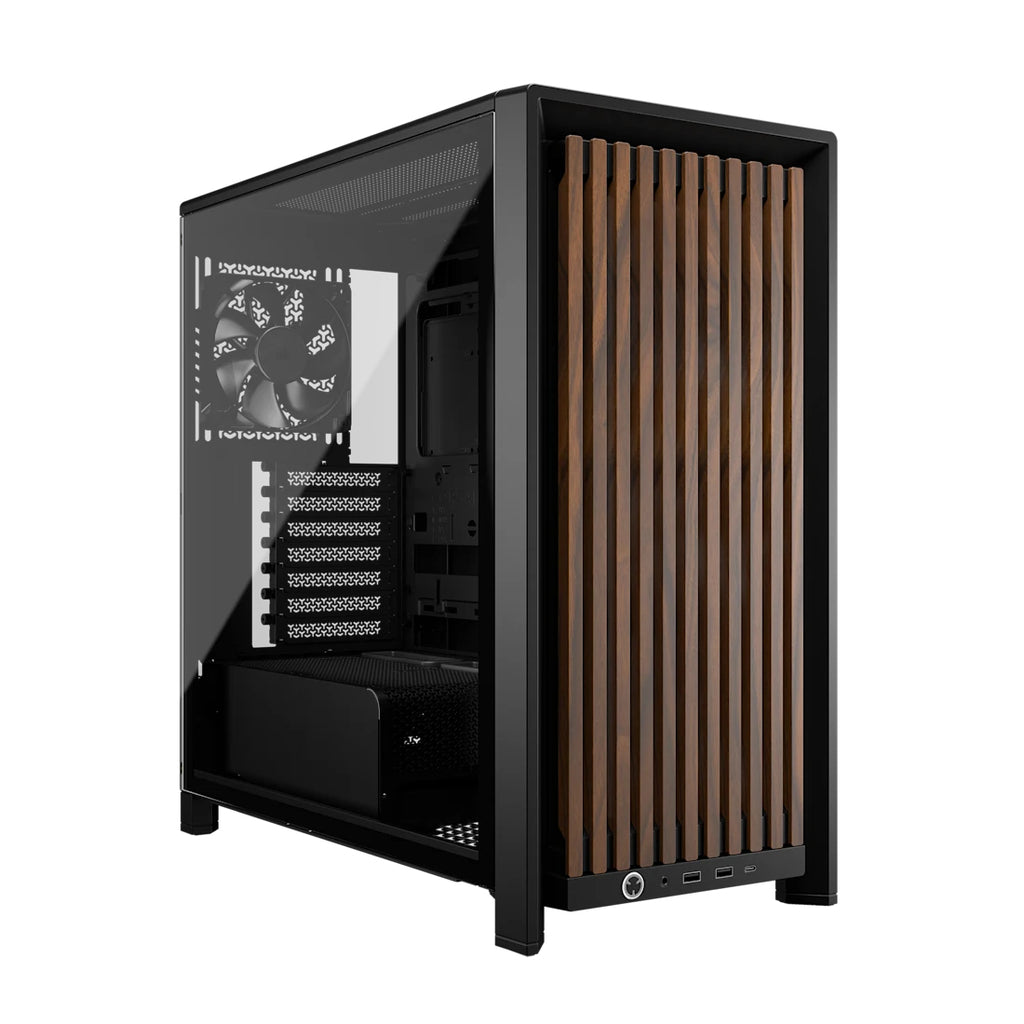 FRAME 4000D WOOD RS Midi Tower Negro  Madera