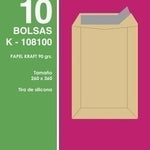 BOLSA SAM 260x360 KRAFT 90g PAQ.10 - Pack de 25 unidades