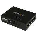 Inyector de Alimentacin PoE Power over Ethernet Midspan 4 Puertos Gigabit RJ45 de Pared - 802.3 at af