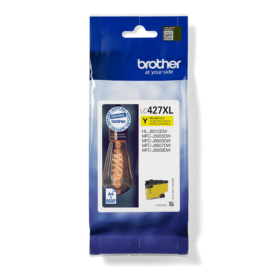 LC-427XLY cartucho de tinta 1 pieza(s) Original Alto rendimiento (XL) Amarillo