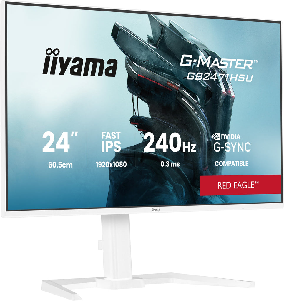 G-MASTER GB2471HSU-W1 pantalla para PC 60 5 cm (23.8") 1920 x 1080 Pixeles Full HD LED Blanco