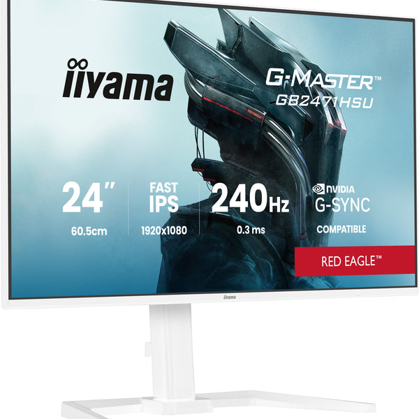G-MASTER GB2471HSU-W1 pantalla para PC 60 5 cm (23.8") 1920 x 1080 Pixeles Full HD LED Blanco