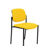 Silla fija Villalgordo bali amarillo chasis negro